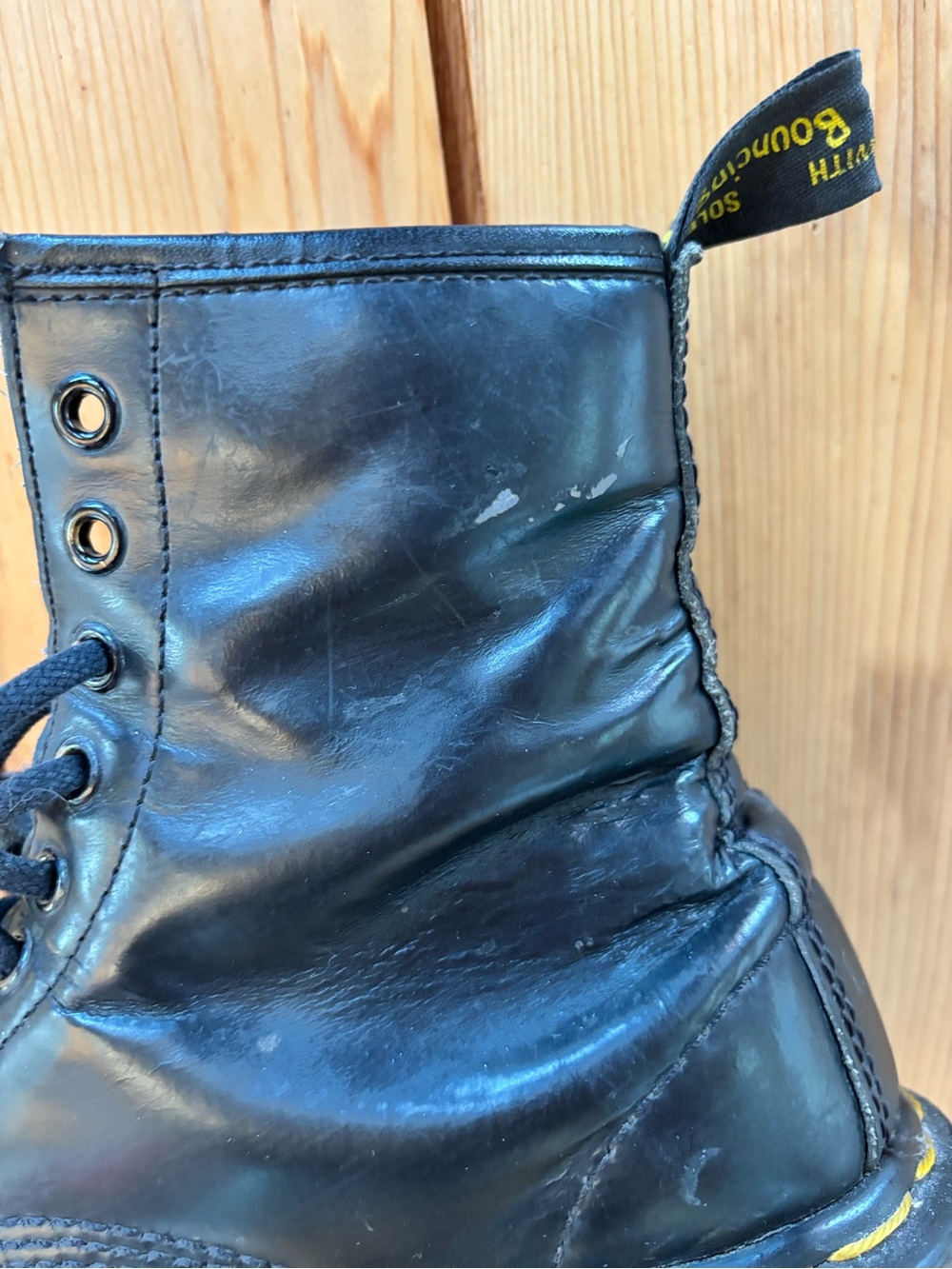 Vintage 90s Dr. Martens 1460 Made in England Black Leather Boots size UK 3/US 5 - Picture 14 of 14
